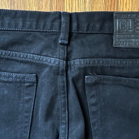 Vintage Men's Y2K Ralph Lauren RL Polo Jean Co Black Jeans Sz 33/34 Button Front - Picture 5 of 6